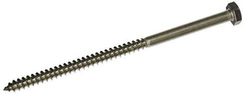 The Hillman Group 964590 1/4 x 5-Inch Stainless Steel Hex Lag Screw, 10-Pack by The Hillman Group