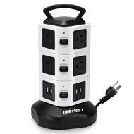 Jbonest Smart 10 Outlet Surge Protector Power Strip with 4 Port USB Charging Ports Desktop USB Charging Station... N5