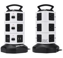 Jbonest Smart 10 Outlet Surge Protector Power Strip with 4 Port USB Charging Ports Desktop USB Charging Station... N6