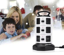 Jbonest Smart 10 Outlet Surge Protector Power Strip with 4 Port USB Charging Ports Desktop USB Charging Station... N7