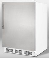 Summit FF7BISSHV 24&quot; FF7BI Series Commercially Approved Freestanding or Built In Compact Refrigerator with 5.5...