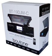 Boytone BT-19DJM-C 3-speed Turntable, 2 Built in Speakers Large Digital Display AM/FM, Cassette, USB/SD/AUX/MP3... N2