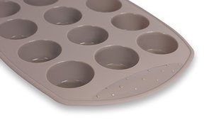 Internet&rsquo;s Best Silicone Muffin Pan | 12 Cup | Cupcake Tray | Cake Baking Mold | BPA Free | Dishwasher Safe N3