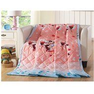 KAKA(TM) Home Comfortable Cotton Pure Pink Comforter for Summer Air-Conditioning Quilt 1PS(180-220cm) N6