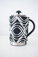 French Press Coffee Cover (12-cup, Grey Velvet) N2