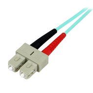 StarTech.com 2m Fiber Optic Cable - 10 Gb Aqua - Multimode Duplex 50/125 - LSZH - LC/SC - OM3 - LC to SC Fiber... N9