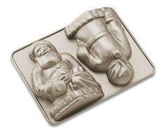 Vintage Santa Cake Pan Nordic Ware Nordicware 3d Christmas Cake Pan