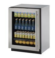 U-Line U3024RGLS01A Built-in Compact Refrigerator, 4.9 cu. ft., Stainless Steel