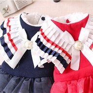 Pet Dress,Haoricu Winter Autumn College Style Dress Party Dress Pet Small Dog Cat Dress Pet Clothing Cotton-padded... N4