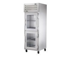 True Spec Series STA1R-2HG Two Half Glass Door Top Mount Reach-In Refrigerator