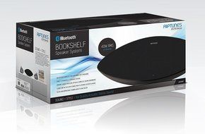 Riptunes AS-4000BTK Elite Bookshelf Bluetooth 40 W 2.1 Channel Speaker System, Black N16
