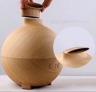 Aphse Version 600ml Essential Oil Diffuser Wood Grain Aroma Diffuser and Cool Mist Personal Humidifier, Whisper... N4