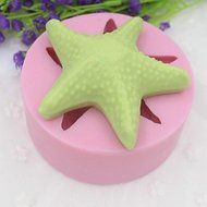 Y&amp;XL&amp;H Starfish Shaped Fondant Cake Chocolate Silicone Mold Cake Decoration Tools,L8.5cmW8.5cmH3.3cm