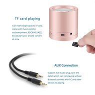 Rose Gold Bluetooth Speaker By BOOMER VIVI Portable Mini Bluetooth Speaker Wireless Loud Speaker With Clear Sound... N21