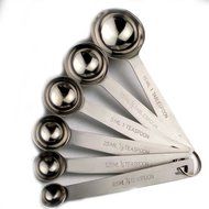 SIO Set of 5 Stainless Steel Measuring Spoons Accurate Spoons Coffee Spoon Scale Seasoning Spoon Baking Tool N2
