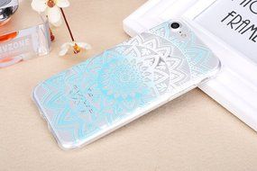 iPhone 7 Case, PHEZEN Henna Mandala Floral Design [Scratch Resistant] Clear TPU Bumper Case Soft Rubber Gel Silicone... N22