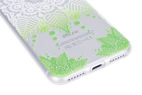 iPhone 7 Case, PHEZEN Henna Mandala Floral Design [Scratch Resistant] Clear TPU Bumper Case Soft Rubber Gel Silicone... N24