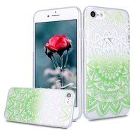 iPhone 7 Case, PHEZEN Henna Mandala Floral Design [Scratch Resistant] Clear TPU Bumper Case Soft Rubber Gel Silicone... N29