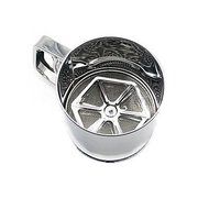 Y&amp;XL&amp;H Large Baking Special Cup Powdered Sugar Sieve Flour Sieve Hand Pressure Stainless Steel Double Fine Mesh...