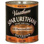 Rust-Oleum Varathane 9341H 1-Quart Classic Clear Oil Based Outdoor Spar Urethane, Satin Finish by Rust-Oleum