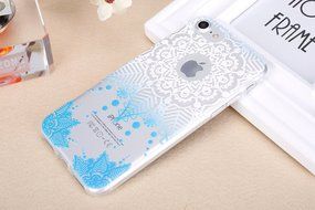 iPhone 7 Case, PHEZEN Henna Mandala Floral Design [Scratch Resistant] Clear TPU Bumper Case Soft Rubber Gel Silicone... N34