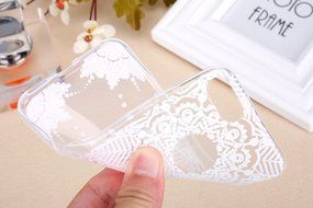 iPhone 7 Case, PHEZEN Henna Mandala Floral Design [Scratch Resistant] Clear TPU Bumper Case Soft Rubber Gel Silicone... N35