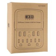 EZOPower UL Certified Wall Mount Power Surge Protector with 3 AC Outlet Plug + 2 USB Charger Ports (2.1A) + Holder N4