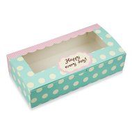 Wanting DIY 8-Cavity CupCake Spotted Bakery Boxes With Window (Set of 4)