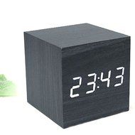 Ieasycan Multi-colors Best High-end Digital Clocks Desktop Clock Thermometer Wooden LED Alarm Clock Home Decor