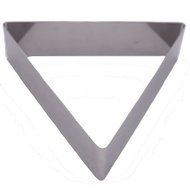 Fat Daddio's Stainless Steel Triangle Cake and Pastry Ring, 5.125 Inch x 2 Inch