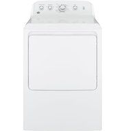 GE GTD42GASJWW 27" Front Load Gas Dryer with 7.2 cu. ft. Capacity, 4 Dry Cycles and Heat Selections in White