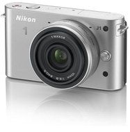 Nikon 1 J1 10.1 MP HD Digital Camera System with 1 Nikkor 10mm f/2.8 Lens (Silver)