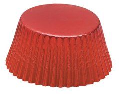 Fox Run Red Foil Baking Cups, Standard, 32-Cup
