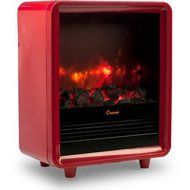 Red Electric Mini Fireplace Indoor Heater
