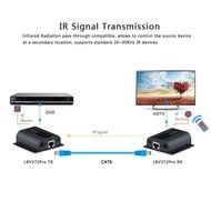 OceanHeart 196ft/60m LKV372PRO HDMI Extender Over Network Cat6/6a/7 Single cable with Loop-out for local display... N11