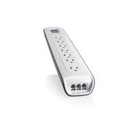 Belkin 7-Outlet AV Power Strip Surge Protector with 4-Foot Power Cord and Coaxial Protection, 2000 Joules, Black... N2