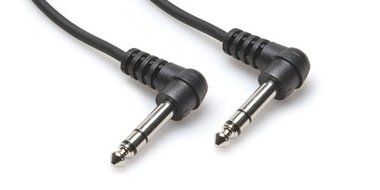 Hosa CSS-105RR Right-Angled 1/4 inch TRS Balanced Interconnect Cable, 5 feet