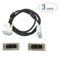 DVI to DVI LCD Monitor Cable 6 Foot - 2 Pack N3