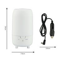 Security Essential Oil Diffuser, 90ml Portable Aroma Humidifier with Car Charger 3 Spray Mode &amp; 7 Color LED Auto... N6