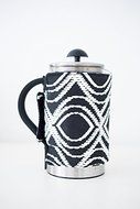 French Press Coffee Cover (12-cup, Grey Velvet) N6