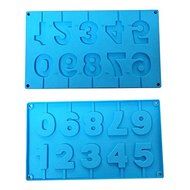 COOKO Number 0~9 Shape Silicone Lollipop Mold for Making Homemade Chocolate, Candy, Gummy, Jelly, Baking Molds...