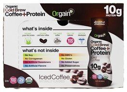 Orgain Organic Cold-Brew Coffee Plus Protein, Iced Mocha, 11.5 Ounce, 12 Count N12