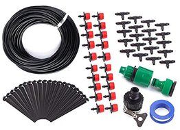 JIEPING Adjustable Widely Use Irrigation Kits Home Garden Watering System 15M &amp; 20Pcs Dripper N10