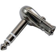 GLS Audio 1/4" Right Angle Plugs TRS Stereo Flat Pancake Style for Speaker Cables, Patch Cables, Snakes - Male...