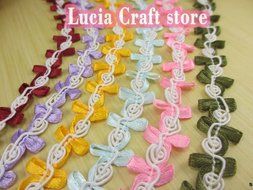 3yards Approx 16mm Organza Ribbon Polyester Garland Embellishment Party Supplies Lace Trim Decoration (Pink) N2