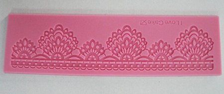 HSE Beautiful Flower design 3D Silicone cake fondant Lace Mould tools Cookware Dining Bar Non-Stick Cake Decorating...