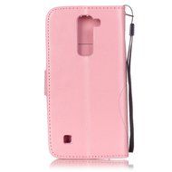 LG K7 Case, LG K7 Wallet Case,PHEZEN Cute Bear Don't Touch My Phone Design PU Leather Wallet Case Stand Flip Case... N12