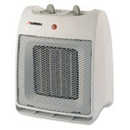 Lorell LLR33986 White Adjustable Thermostat Ceramic Heater
