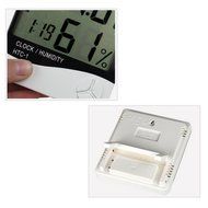 Thermometer,Hmane LCD Digital Temperature Humidity Meter Thermometer Alarm Clock - Black N2