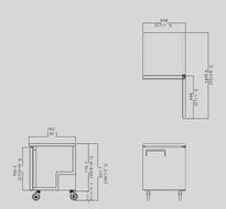 27.5" Undercounter Stainless Steel Single 1 Door Refrigerator Restaurant